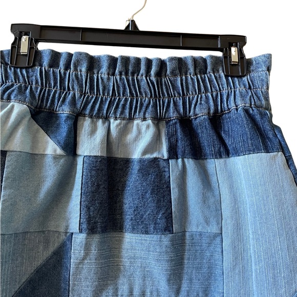 Sea New York Diego Patchwork Denim Mini Skirt, Small. - Picture 5 of 11